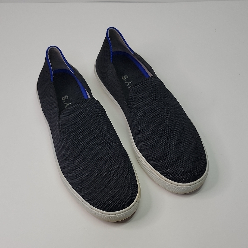 ROTHY'S SLIP ON BLACK WHITE SHOES SIZE 9 WMS